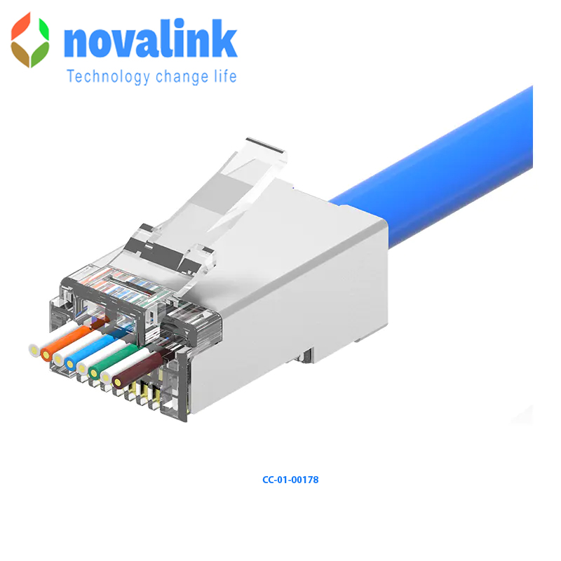Đầu bấm dây mạng cat6 xuyên thấu nova CC-01-00178 cao cấp