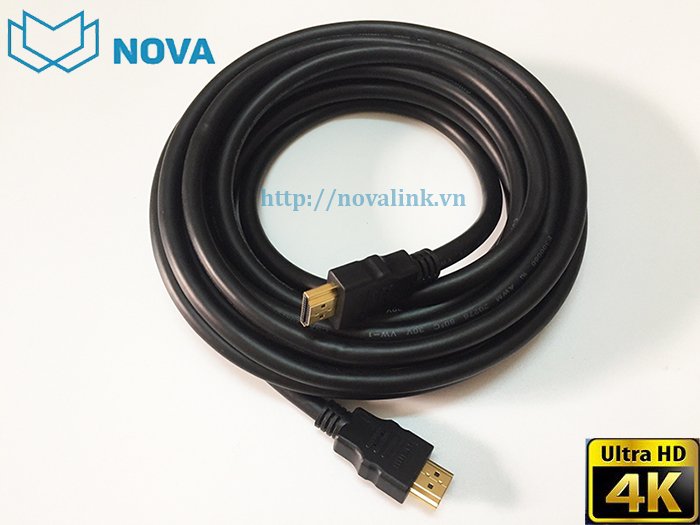 Dây HDMI 2.0 dài 1M Novalink NV-41001 cao cấp Full HD 4K, 3D