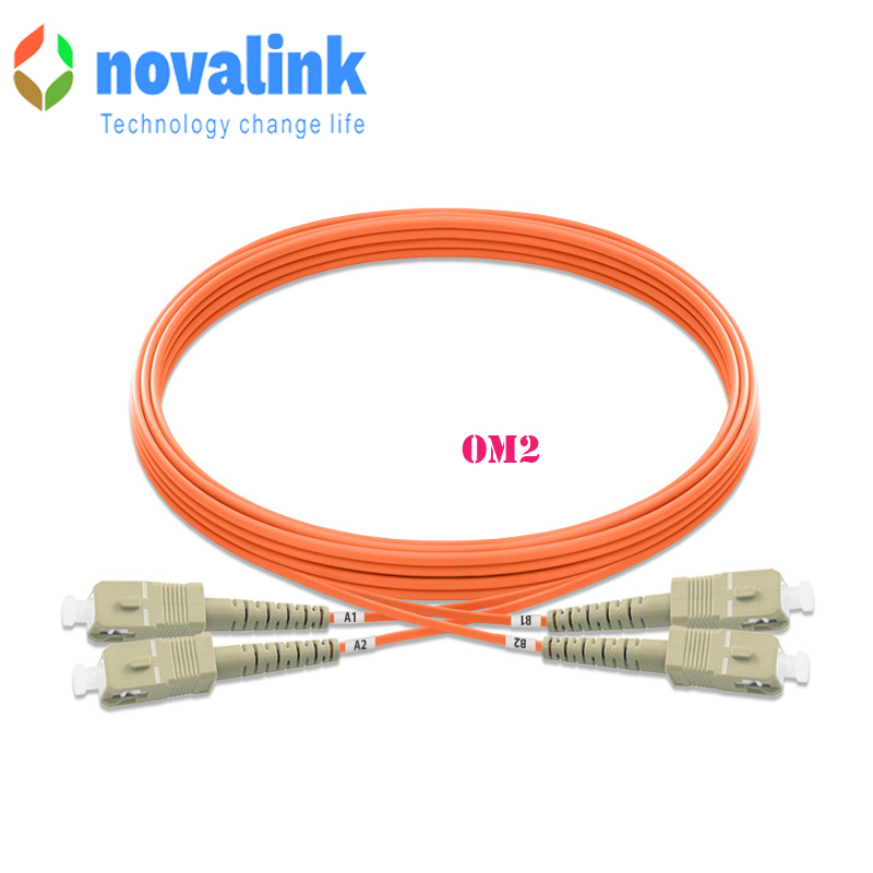 Dây nhảy quang SC-SC/UPC-Mutil Mode Om2 Duplex dài 25m Hãng Novalink Mã NV-61008A