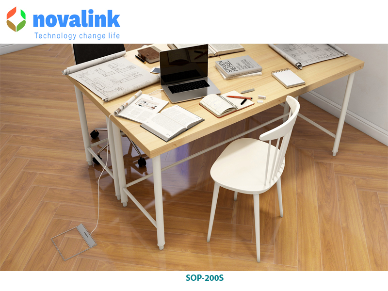 Hộp ổ điện âm sàn câo cấp 12 modules chính hãng Novalink mã SOP-200S