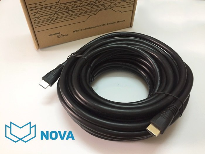 Cáp HDMI 2.0 dài 20M Novalink NV-31010  Full HD 4K, 3D