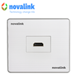 Bộ ổ cắm HDMi âm tường novalink gấp 90 độ P30A+NV-22001SW chính hãng cao cấp