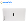 Bộ ổ cắm HDMi âm tường novalink gấp 90 độ P30A+NV-22001SW chính hãng cao cấp