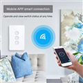 Công tắc thông minh wifi 1 công tắc điều khiển từ xa qua app Tuyna, Smart Life cao cấp
