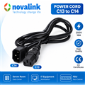 Dây nguồn C14 to C15 tiết diện 3*1.5mm dài 2m Novalink NV-51105A