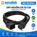 Dây nguồn C19 to C20 tiết diện 3*2.5mm 16A dài 3m Novalink mã NV-56103A