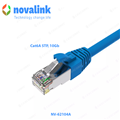 Dây nhảy cat 6A STP Novalink dài 2m mã NV-62104A  tốc độ 10Gb băng thông 600mhz