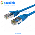 Dây nhảy cat 6A STP Novalink dài 3m mã NV-62105A tốc độ 10Gb băng thông 600mh