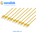 Dây nhảy patch cord cat5E dài 0.5m màu vàng Novalink NV-11201A tiết diện 24AWG băng thông 350MHZ tốc độ 1Gb