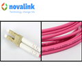 Dây nhảy quang Multi Mode LC-LC DX- OM4  dài 1.5m novalink mã NV-61201