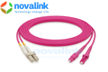 Dây nhảy quang SC-LC -Mutil Mode OM4  Duplex dài 5m Hãng novalink Mã NV-61304A Tốc độ 10Gb