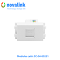 Hạt ổ cắm  mạng cat6 Novalink mã CC-04-00231 dùng cho ổ âm sàn, âm bàn , âm tường