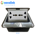 Hộp điện âm sàn cao cấp Novalink NV-FS3S màu bạc với 3 moduels chính hãng