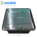 Hộp điện âm sàn cao cấp Novalink NV-FS3S màu bạc với 3 moduels chính hãng