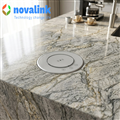 Hộp ổ điện âm bàn bếp, bàn đảo cao cấp Novalink WTWF-W mở nắp cảm ứng và app
