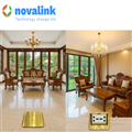 Hộp ổ điện âm sàn cao cấp Novalink NV-FS3B màu đồng với 3 ổ cắm tùy chọn