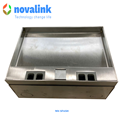 Hộp ổ điện âm sàn novalink NV-FS6SH với 6 modules mầu bạc Chất liệu thép không gỉ cao cấp