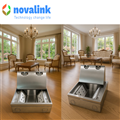 Hộp ổ điện âm sàn novalink NV-FS6SH với 6 modules mầu bạc Chất liệu thép không gỉ cao cấp