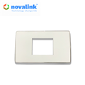 Mặt âm tường 2 thiết bị hình chữ nhật NV-21002WS chính hãng novalink