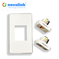 Mặt âm tường 2 thiết bị hình chữ nhật NV-21002WS chính hãng novalink