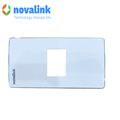 Mặt mạng 1 cổng chính hãng Novalink hình chữ nhật âm tường NV-21001WS