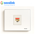 Mặt mạng công tắc ổ cắm 1 cổng hình vuông kích thước 86*86 Mã NV-22001SW chính hãng novalink