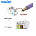 Nhân ổ mạng cat6 NOVALINK chính hãng modul jack cat 6 nova P/n: CC-04-00231