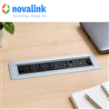 Ổ Điện Âm Bàn Novalink NV-ST803E Mở Xoay 180 Độ , Giải Pháp Kết Nối Hiện Đại Cho Bàn Làm Việc