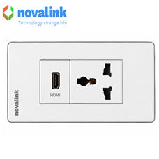 Bộ ổ cắm điện 3 chấu + HDMI Novalink cao cấp