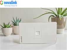 Bộ ổ cắm mạng cat6 1 cổng chính hãng Novalink