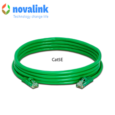 Dây Mạng Cat5E Dài 6m Màu Xanh Lá Novalink NV-10308A - Hiệu Suất Vượt Trội, Chuẩn UL Quốc Tế