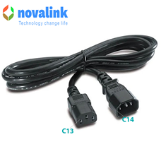 Dây nguồn C13 to C14 , 16AWG công xuất 13A dài 4M mã NV-52007A chính hãng novalink