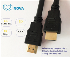Dây tín hiệu HDMI 2.0 dài 3M Novalink NV-41004 Full HD 4K, 3D