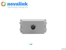 Hạt ổ cắm audio jack 3.5 ly type 128 chính hãng novalink mã P44