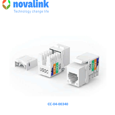 Hạt ổ cắm điện thoại 8 chân Novalink mã CC-04-00340 chính hãng cao cấp