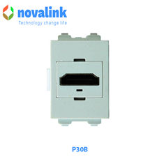 Hạt ổ cắm HDMI 2.0 Novalink loại thắng mã P30A