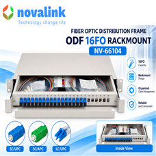 Hộp phối quang ODF 16FO Rackmount Novalink NV-66104 , Giải pháp quản lý kết nối cáp quan
