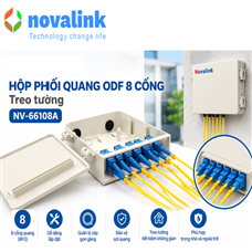 Hộp Phối quang ODF 8 Cổng  treo tường mã NV-66108A chính hãng novalink