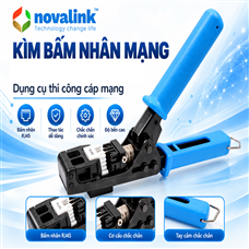 Kìm bấm nhân mạng Novalink CC-15-00083 bấm 1 cái 8 sợi cáp siêu nhanh