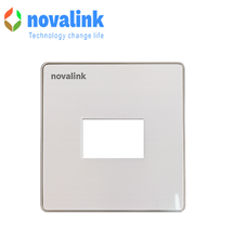 Mặt mạng công tắc ổ cắm 1 cổng hình vuông kích thước 86*86 Mã NV-22001SW chính hãng novalink