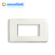Mặt nạ âm tường Novalink  hình chữ nhật 3 cổng tích hợp nhiều model khác nhau NV-21003W