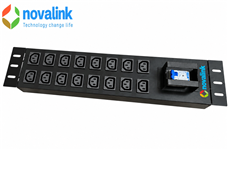 Thanh nguồn PDU 16 ổ cắm C13 Novalink NV-66217A, 220V 32A , Giải pháp cấp nguồn cho tủ rack