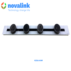 Thanh ray lắp ổ điện âm bàn, âm tường novalink dài 80cm màu trắng mã KZ02-05W cao cấp