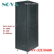Tủ mạng 32U D600 NV-32U600 | Tủ rack 19 32U D600 D800 D100